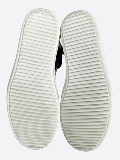 Rick Owens Black & White Geobasket Sneakers