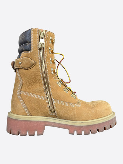 Louis Vuitton Timberland Wheat & Brown Monogram Ranger Boots