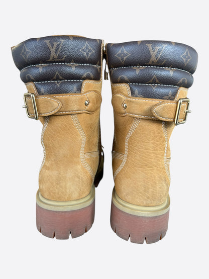 Louis Vuitton Timberland Wheat & Brown Monogram Ranger Boots