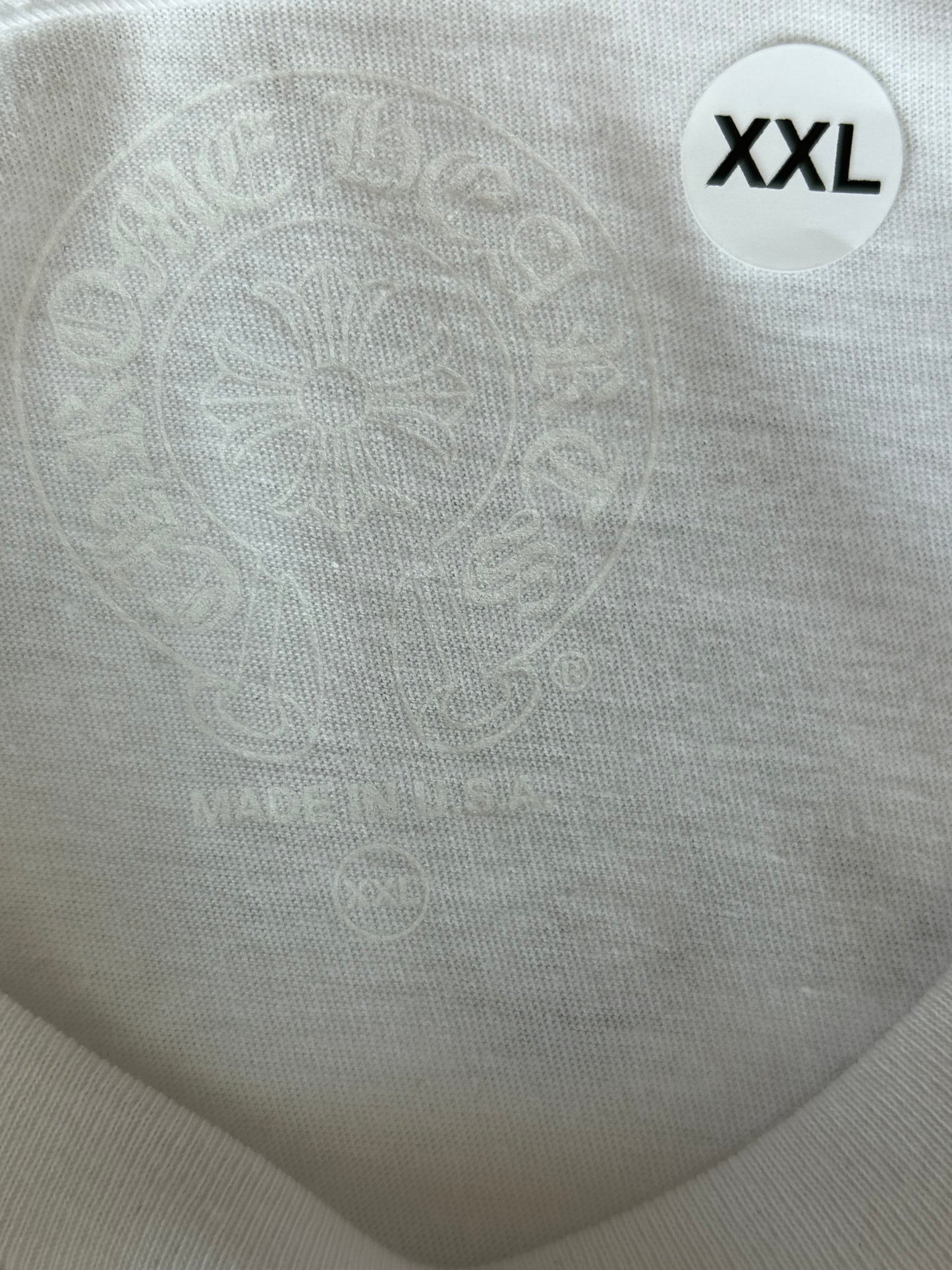 Chrome Hearts White & Black Miami Horseshoe Logo T-Shirt