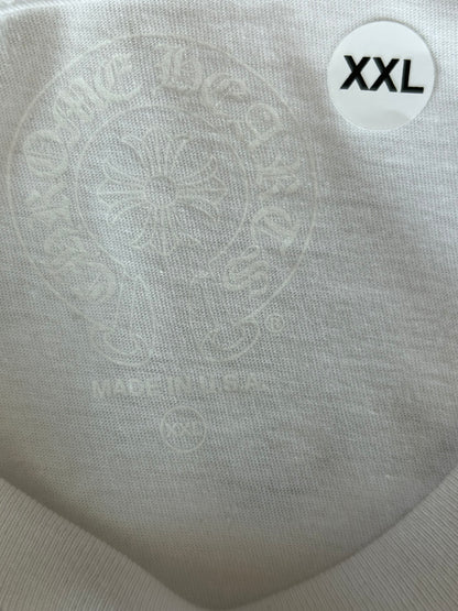 Chrome Hearts White & Black Miami Horseshoe Logo T-Shirt