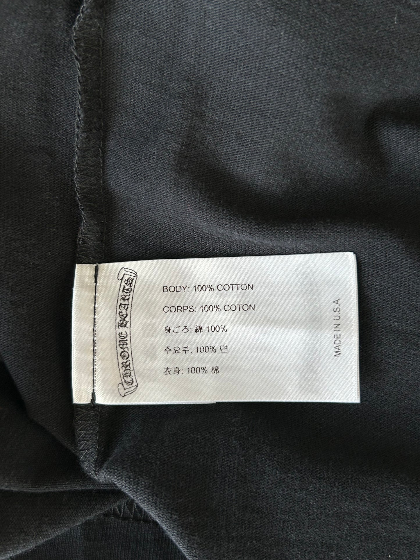 Chrome Hearts Matty Boy Black Chomper T-Shirt