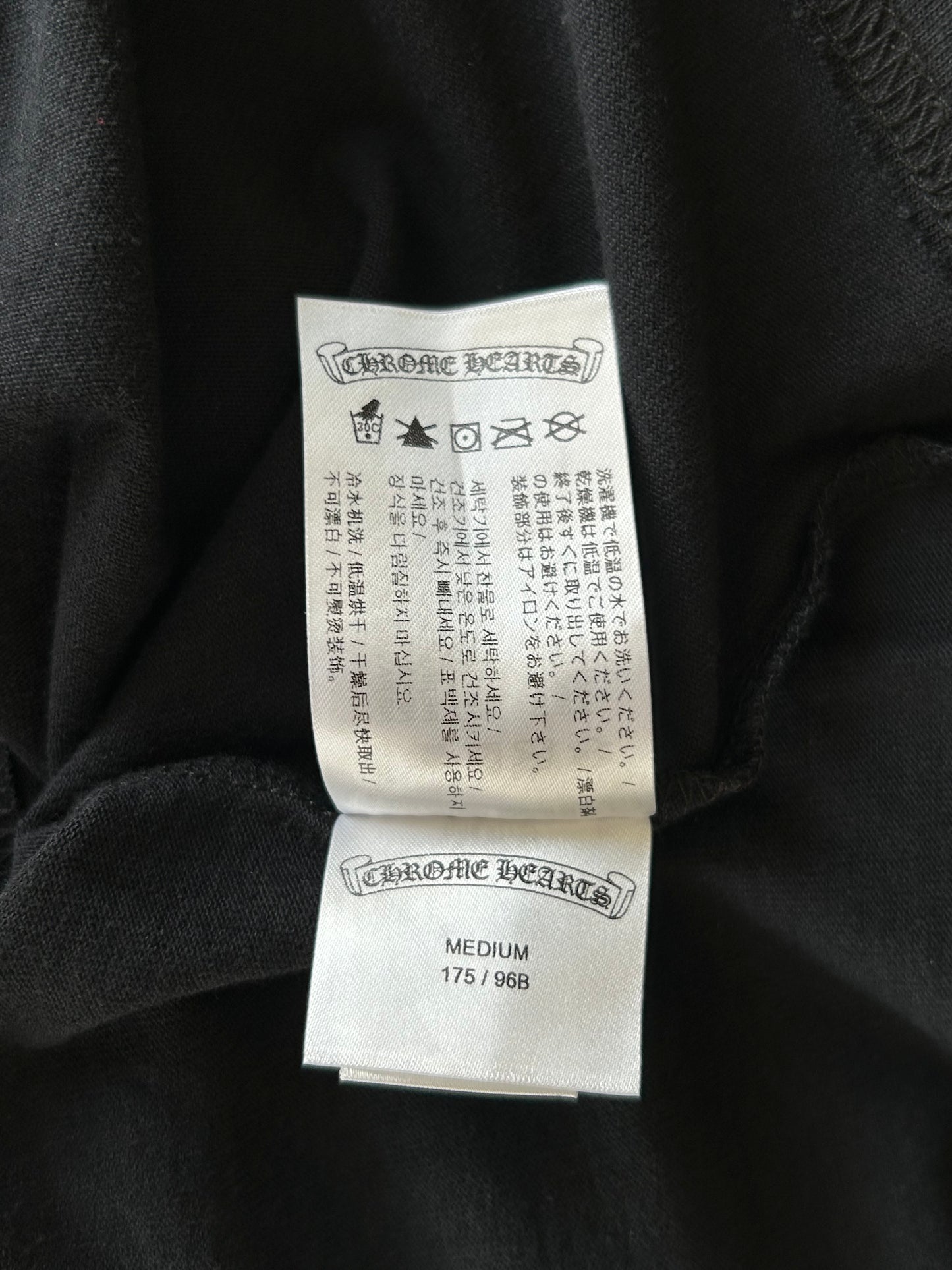 Chrome Hearts Matty Boy Black Chomper T-Shirt