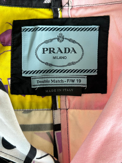 Prada Multicolor Double Match Split Bowling Shirt