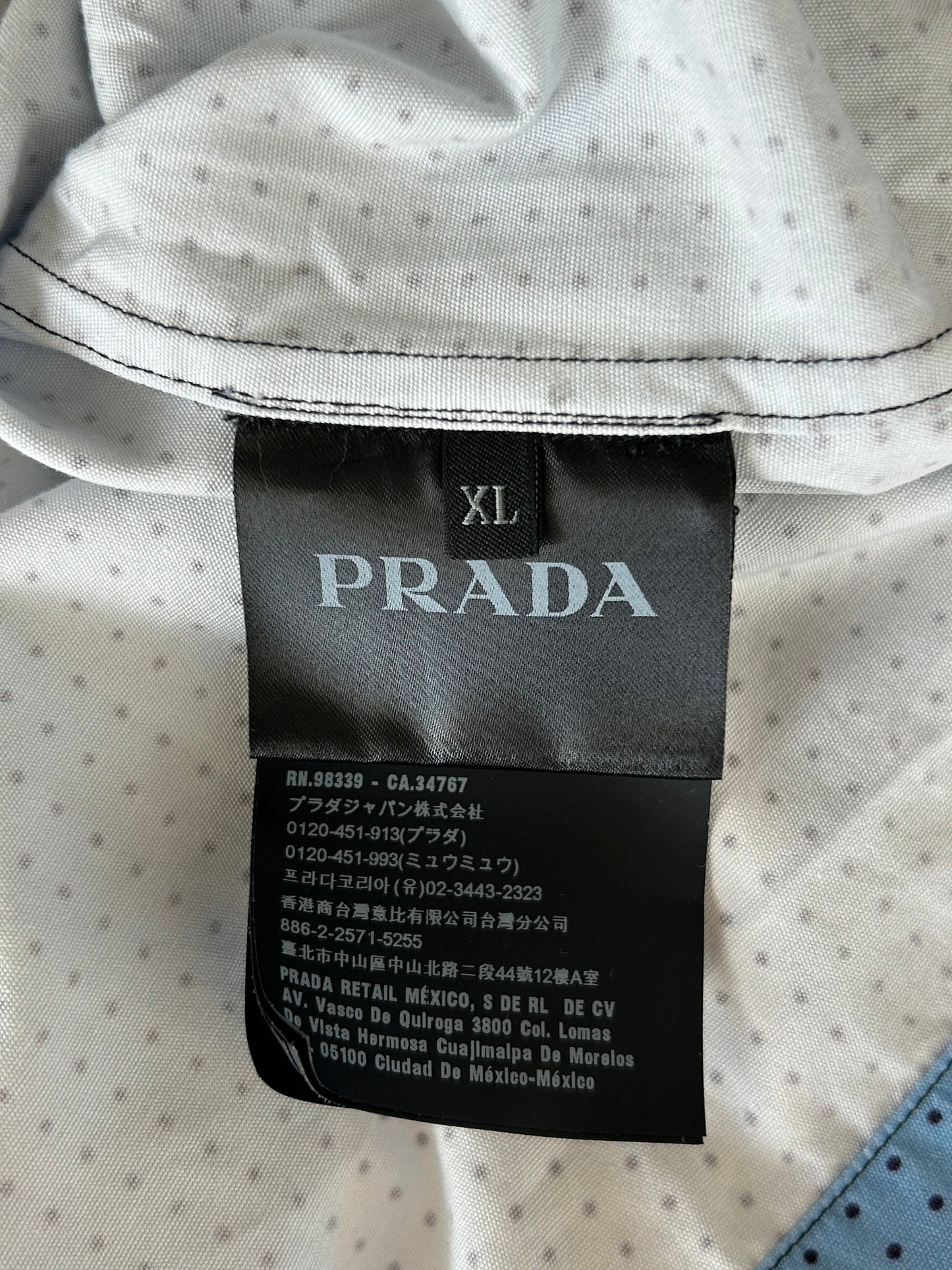 Prada Multicolor Double Match Split Bowling Shirt