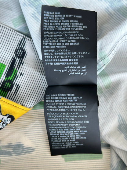 Prada Multicolor Double Match Poplin Split Button Up Shirt