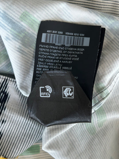 Prada Multicolor Double Match Poplin Split Button Up Shirt