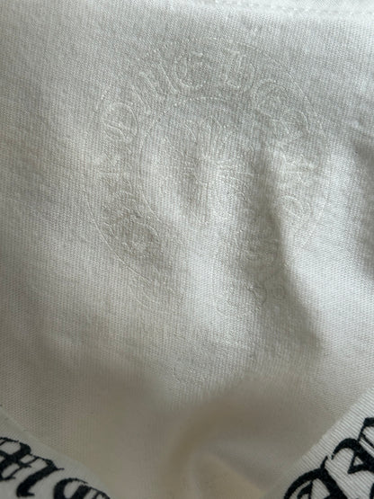 Chrome Hearts White & Black Neck Logo T-Shirt