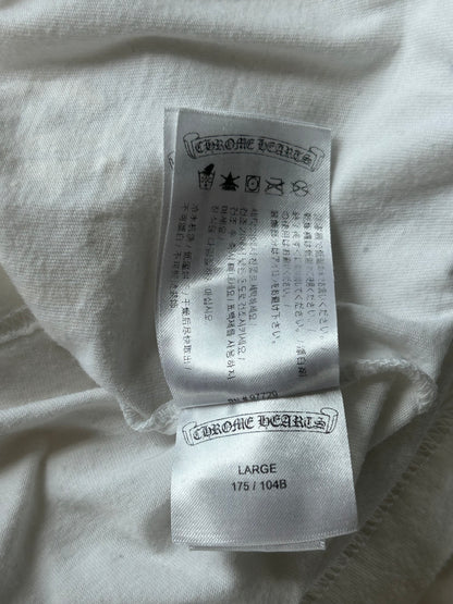 Chrome Hearts White & Black Neck Logo T-Shirt