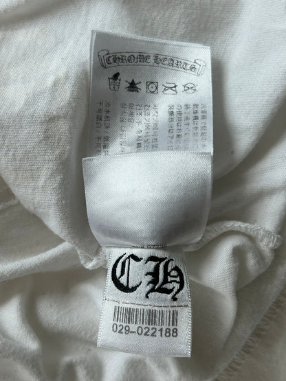 Chrome Hearts White & Black Neck Logo T-Shirt