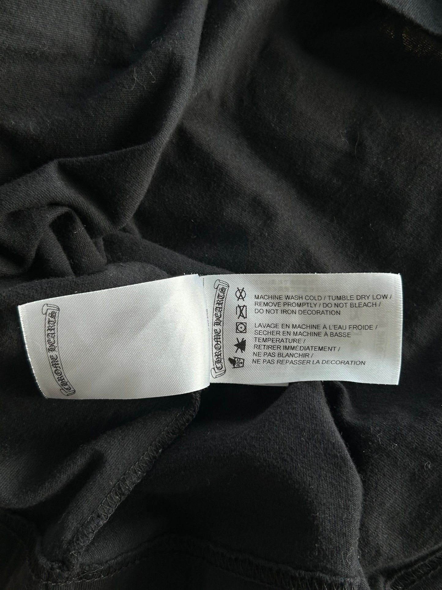 Chrome Hearts Black & White Horseshoe Logo Longsleeve T-Shirt