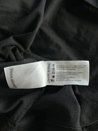 Chrome Hearts Black & White Horseshoe Logo Longsleeve T-Shirt