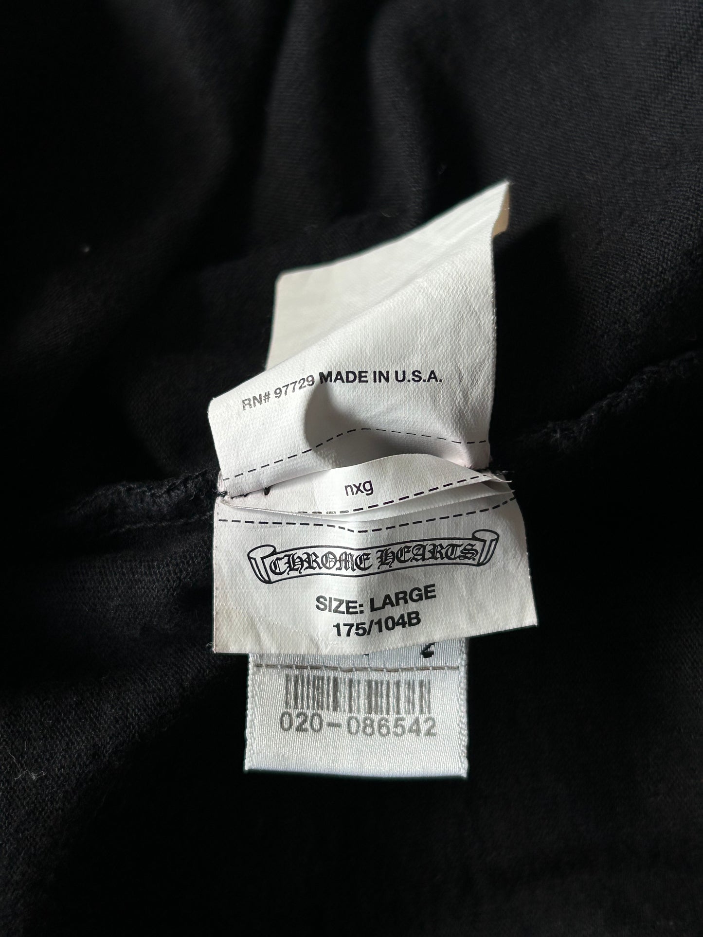 Chrome Hearts Black & White Horseshoe Logo T-Shirt