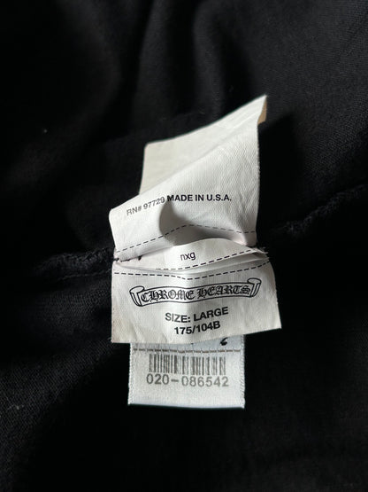 Chrome Hearts Black & White Horseshoe Logo T-Shirt