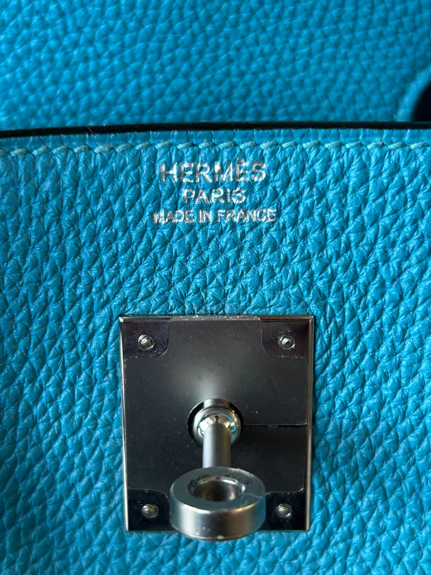 Hermes Blue Togo & Palladium Hardware Birkin 30