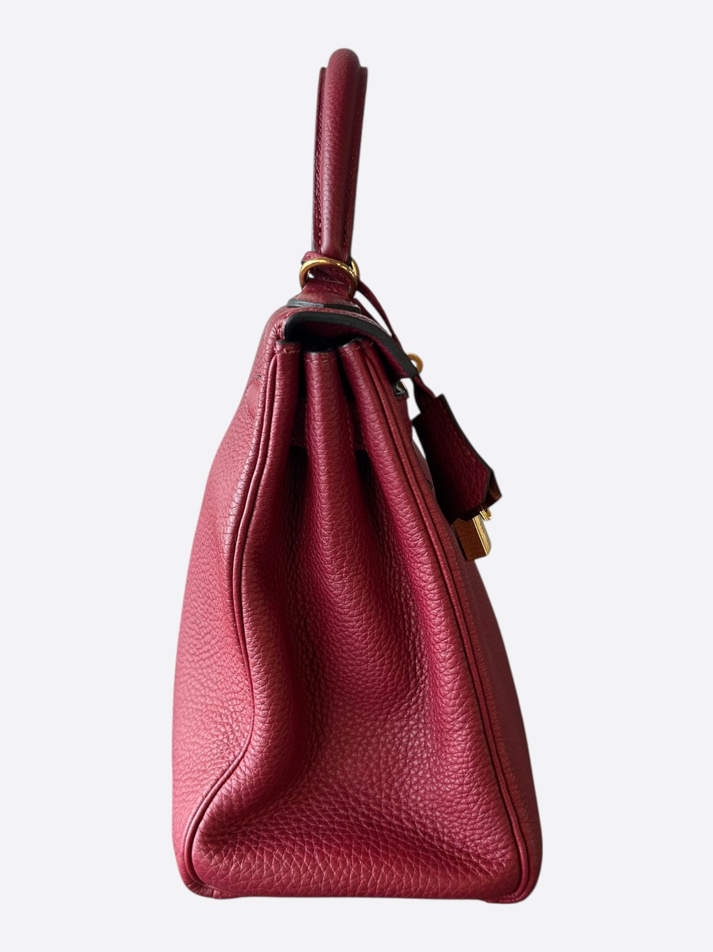 Hermes Red Togo & Gold Hardware Kelly 28