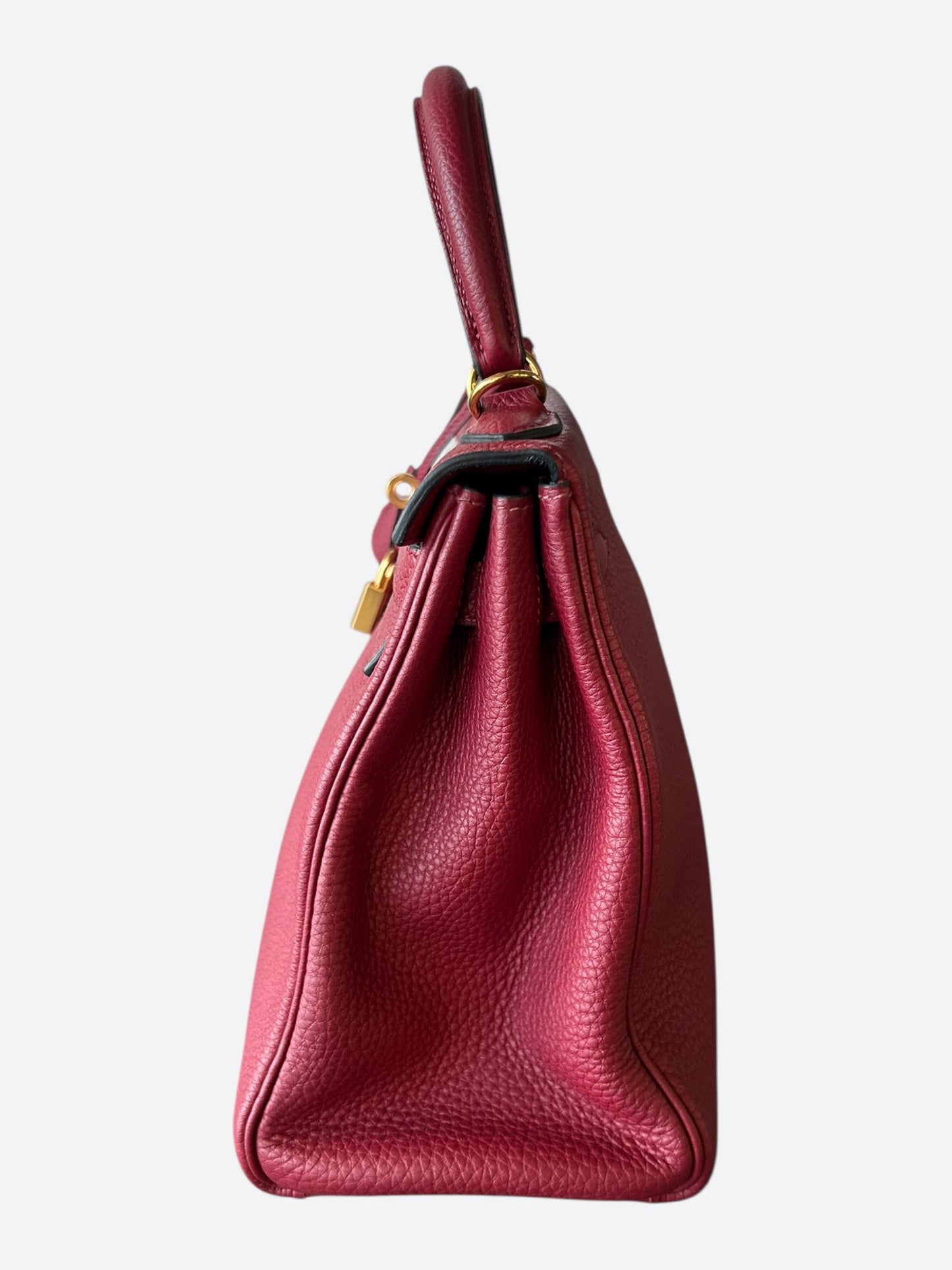 Hermes Red Togo & Gold Hardware Kelly 28