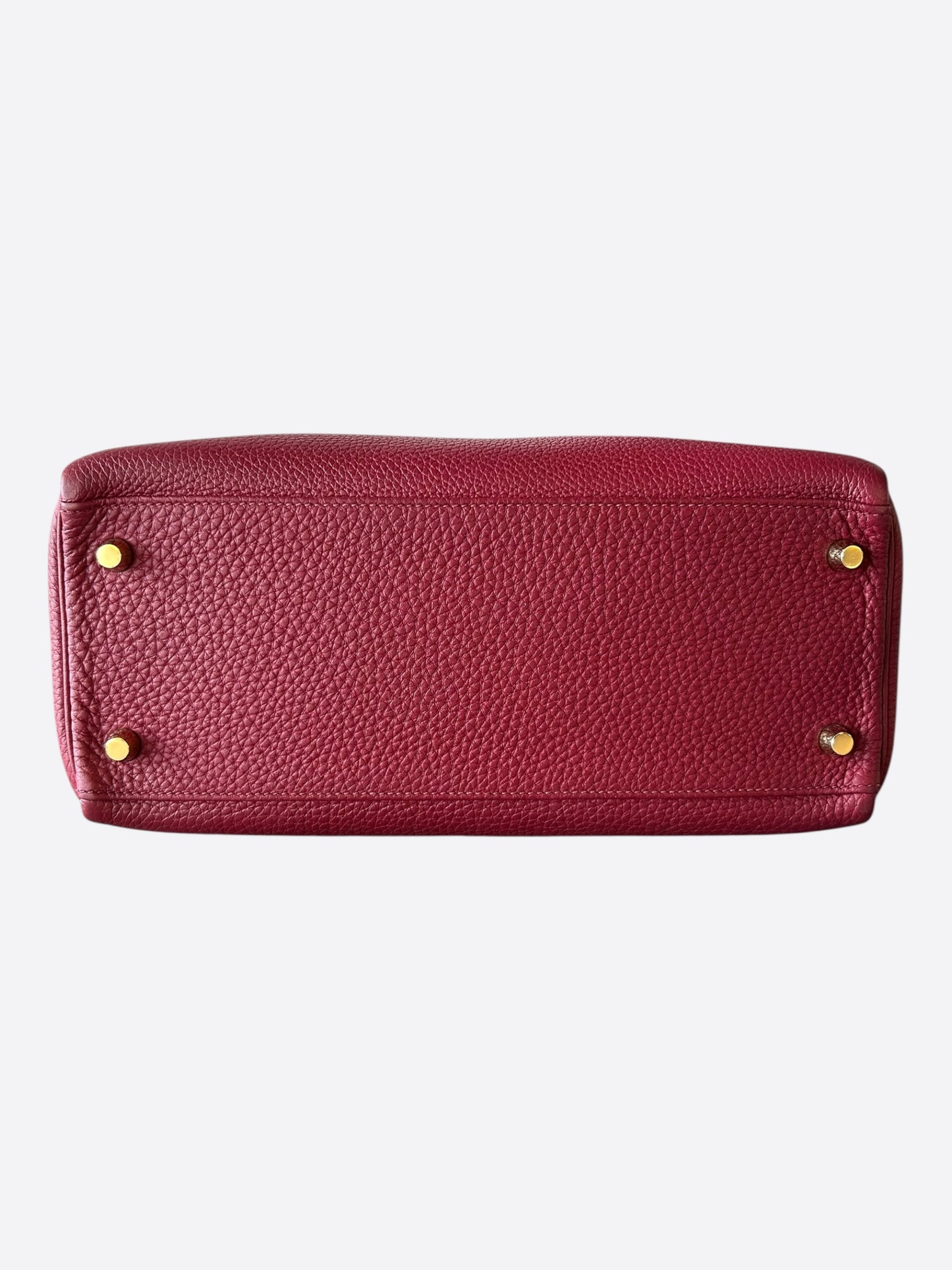 Hermes Red Togo & Gold Hardware Kelly 28