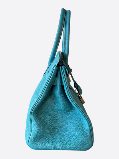 Hermes Blue Togo & Palladium Hardware Birkin 30