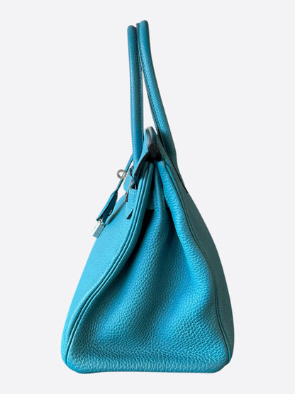 Hermes Blue Togo & Palladium Hardware Birkin 30