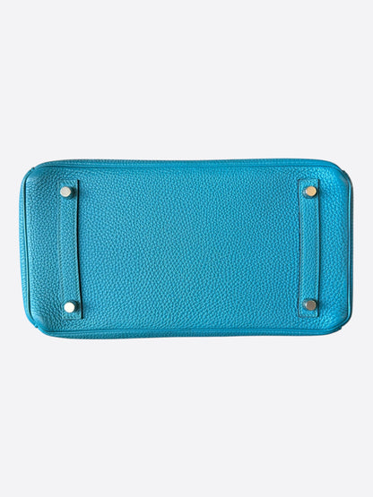Hermes Blue Togo & Palladium Hardware Birkin 30