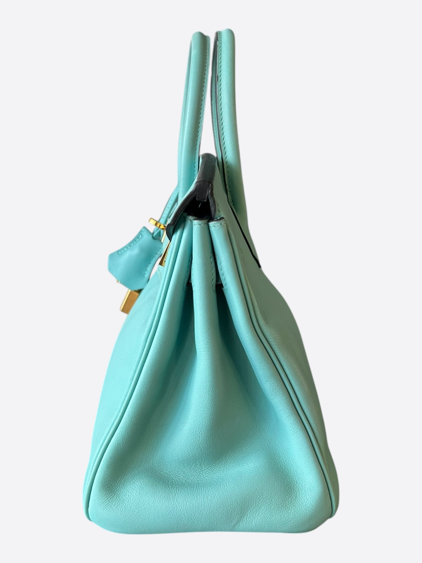 Hermes Tiffany Blue Swift & Gold Hardware Birkin 25