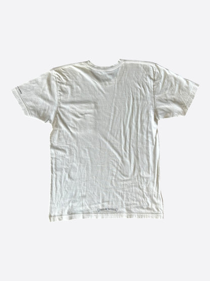 Chrome Hearts White & Black Neck Logo T-Shirt