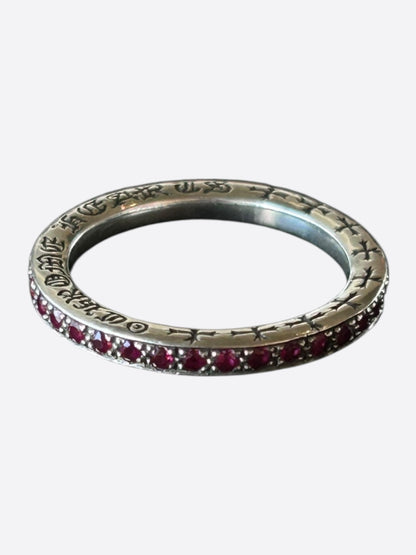 Chrome Hearts Silver & Ruby True F*cking Love Ring