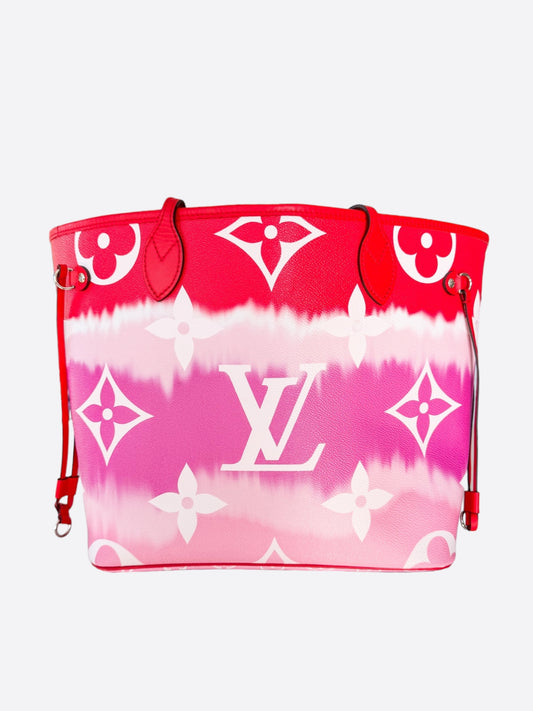 Louis Vuitton Pink & Red Escale Monogram Neverfull MM