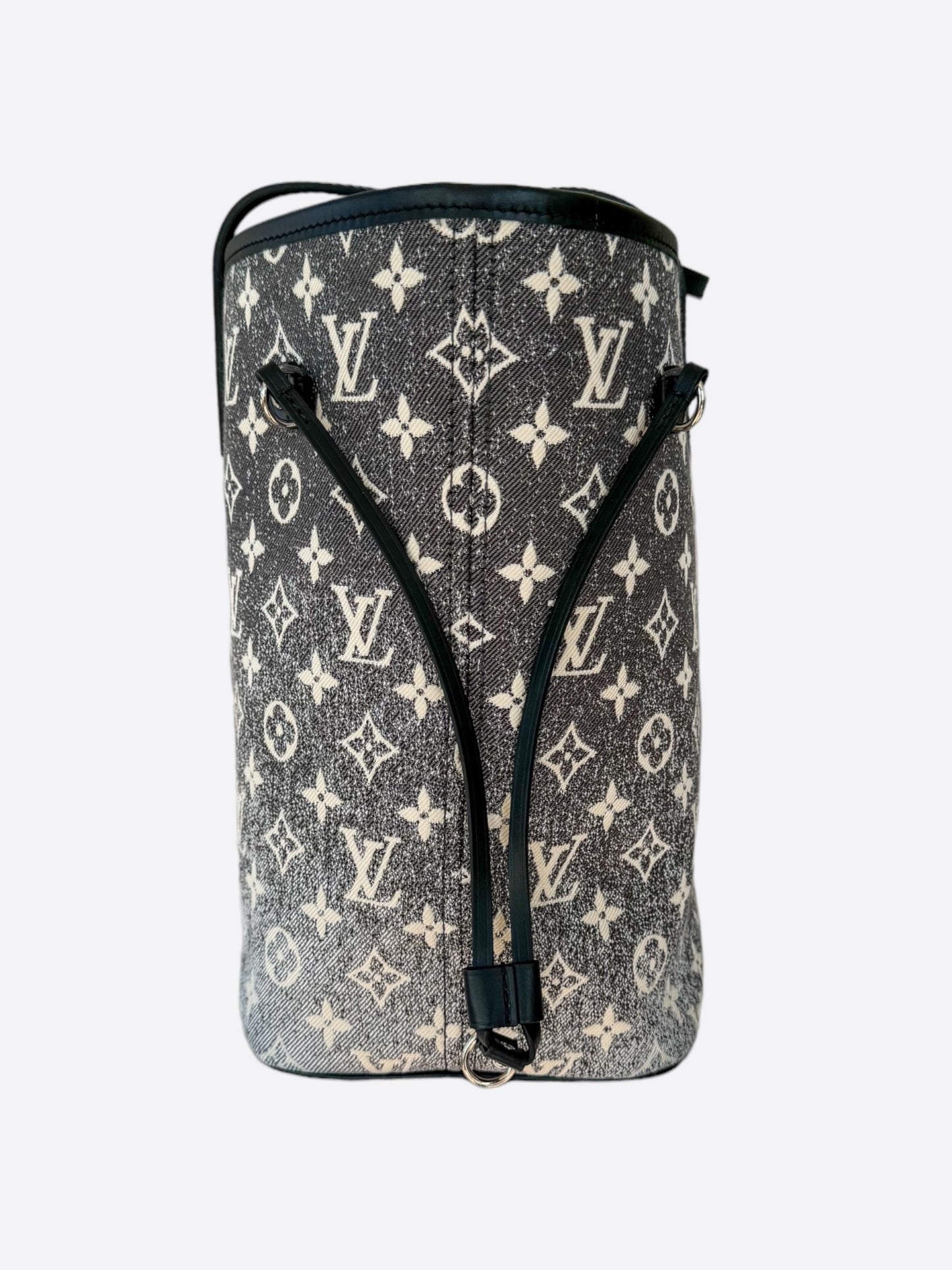 Louis Vuitton Denim Grey & White Neverfull MM