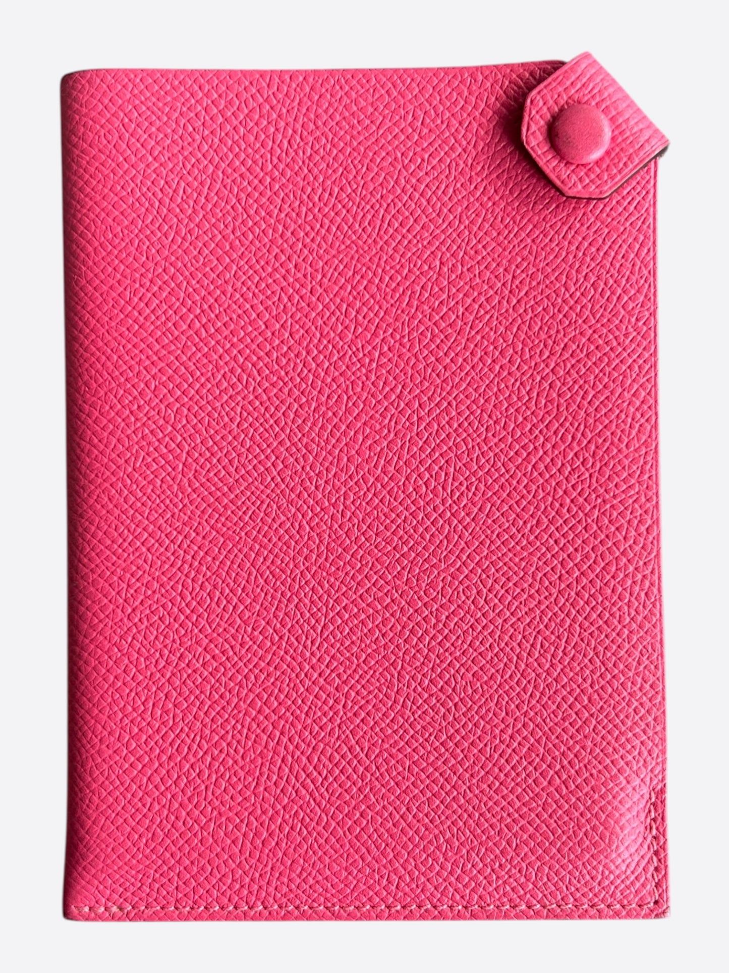Hermes Pink Epsom Tarmac Passport Holder