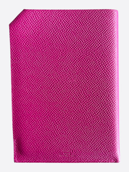 Hermes Purple Epsom Tarmac Passport Holder