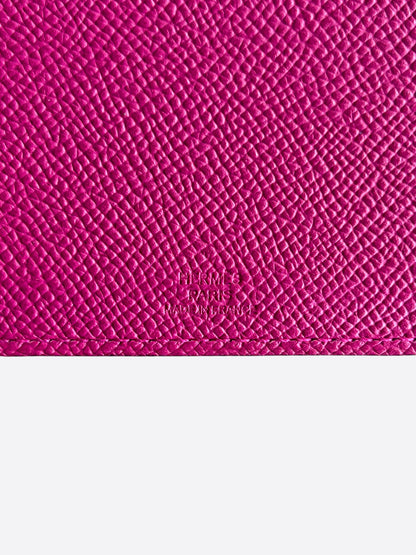 Hermes Purple Epsom Tarmac Passport Holder