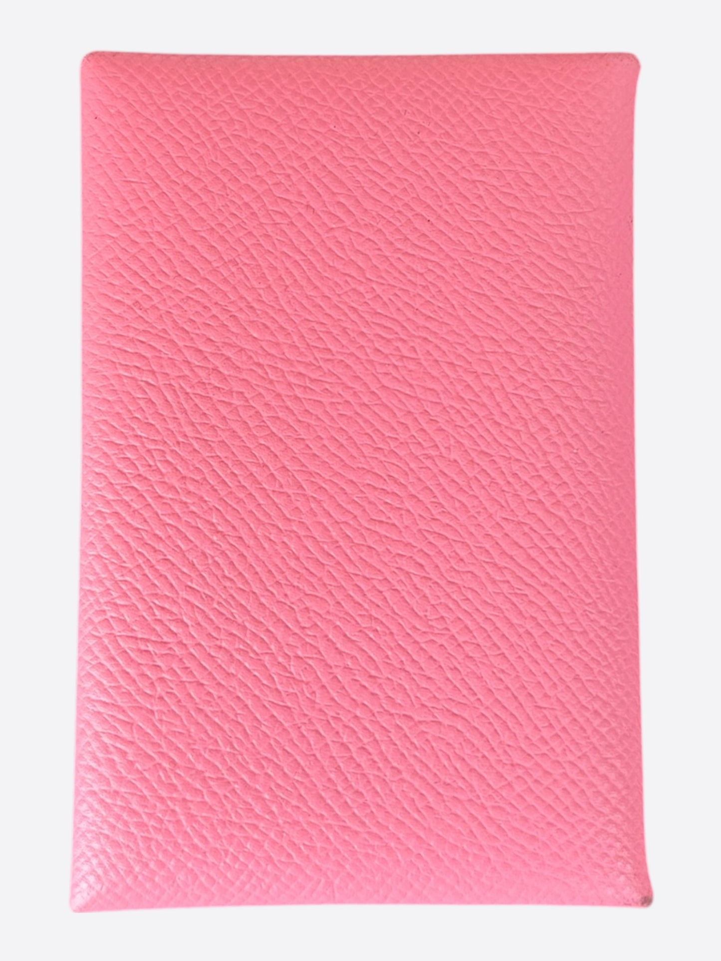 Hermes Pink Epsom Calvi Card Holder