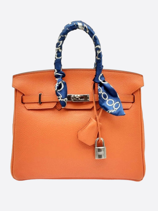 Hermes Orange Togo Birkin 25