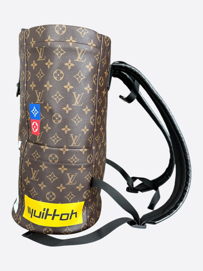 louis vuitton chalk backpack Louis Vuitton Brown Story Monogram Chalk Backpack