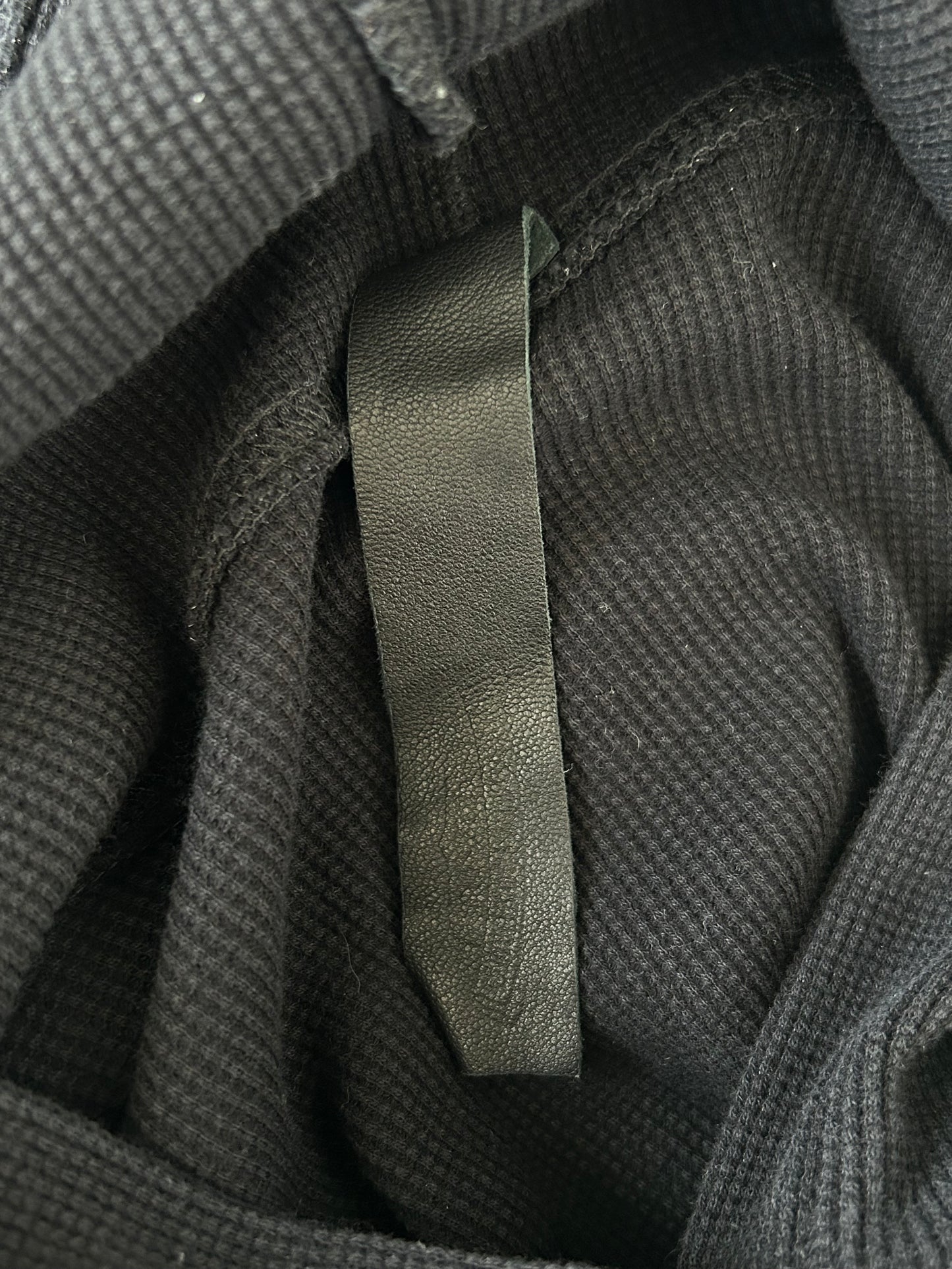 Chrome Hearts Black & White CH Embroidered Logo Waffle Knit Hoodie