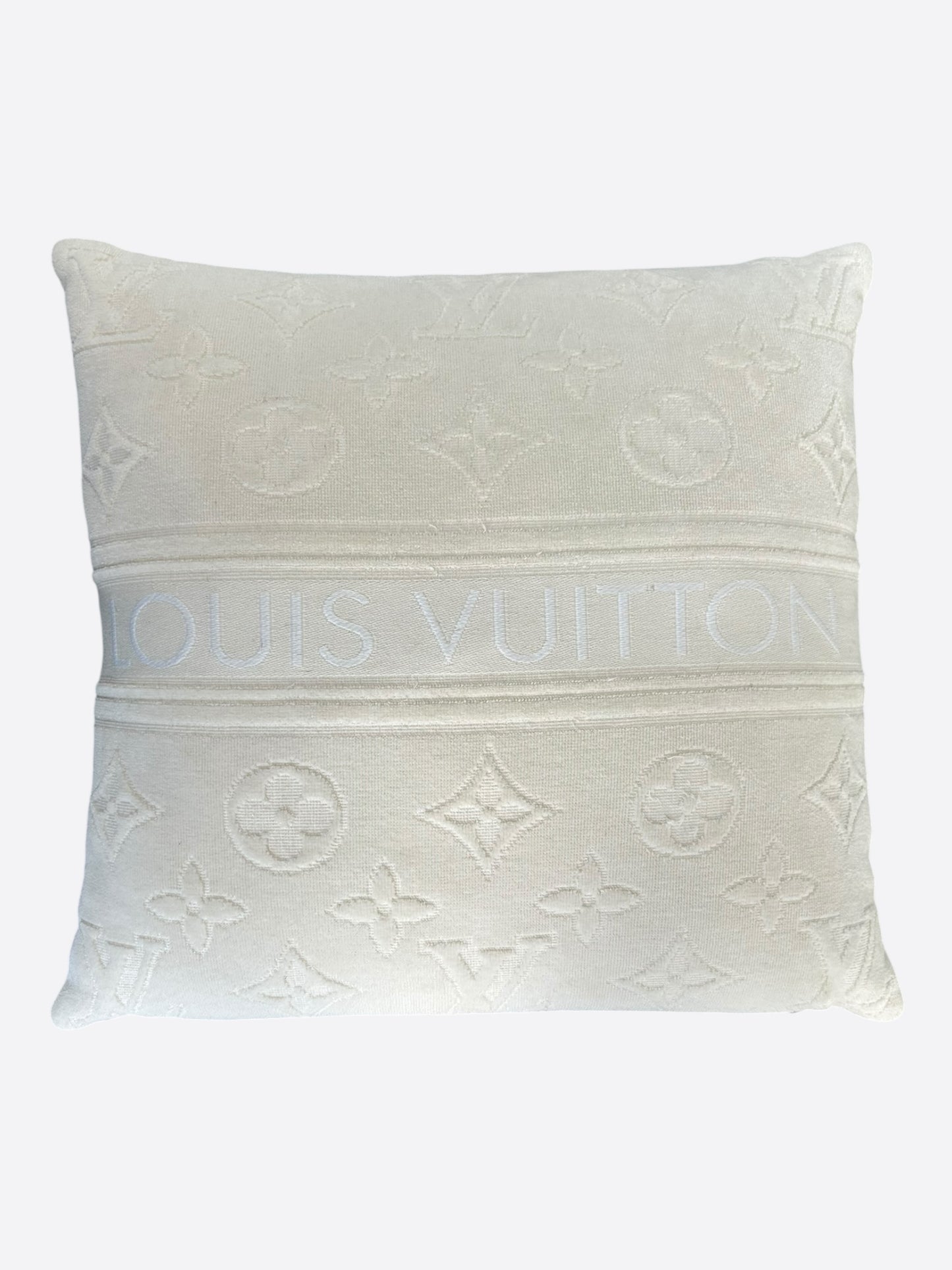 Louis Vuitton Beige Monogram Pillow