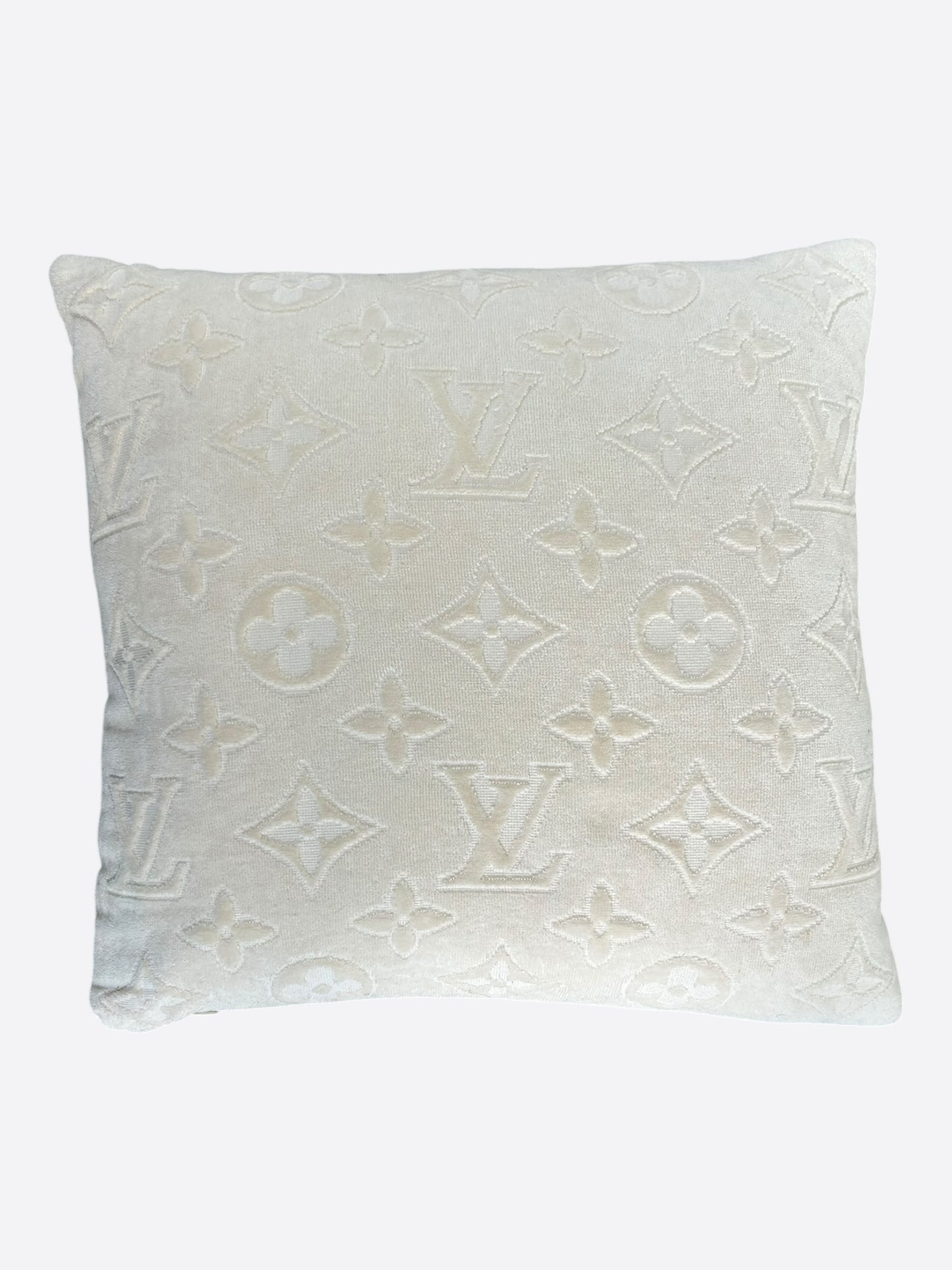Louis Vuitton Beige Monogram Pillow