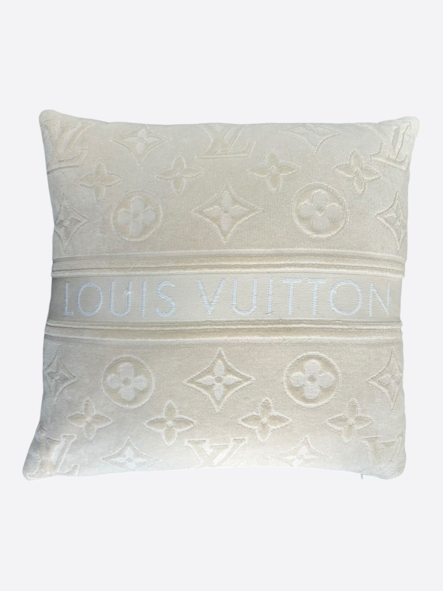 Louis Vuitton Beige Monogram Pillow