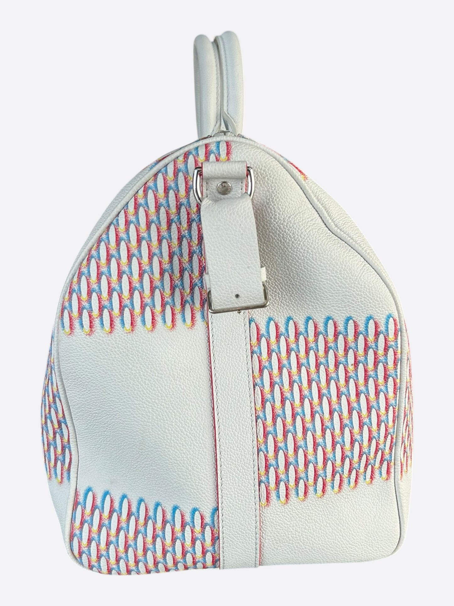 Louis Vuitton White Damier Spray Keepall 50