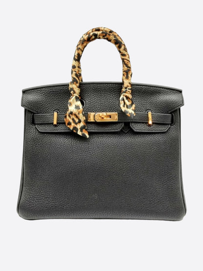 Hermes Black Noir Togo Birkin 25