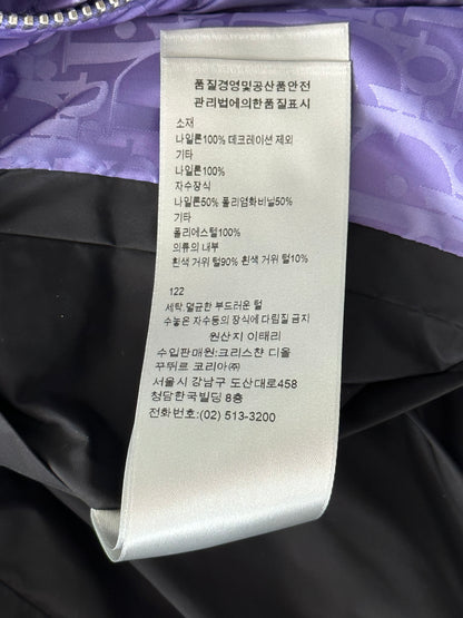 Dior Purple Oblique Puffer Jacket