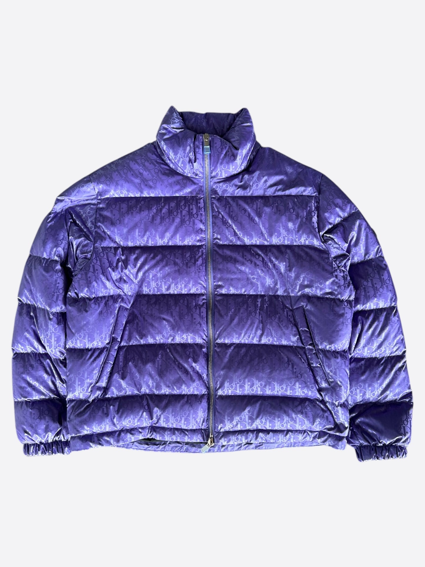 Dior Purple Oblique Puffer Jacket