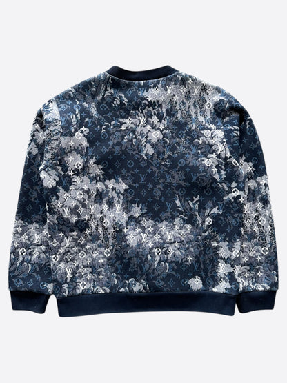 Louis Vuitton Blue Tapestry Monogram Sweater