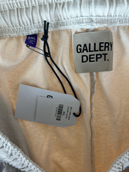 Gallery Dept White Paint Splatter Logo Insomnia Shorts