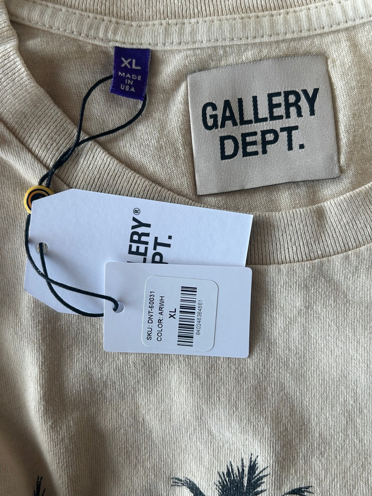 Gallery Dept Archival White Skeleton Beach Sleeveless T-Shirt