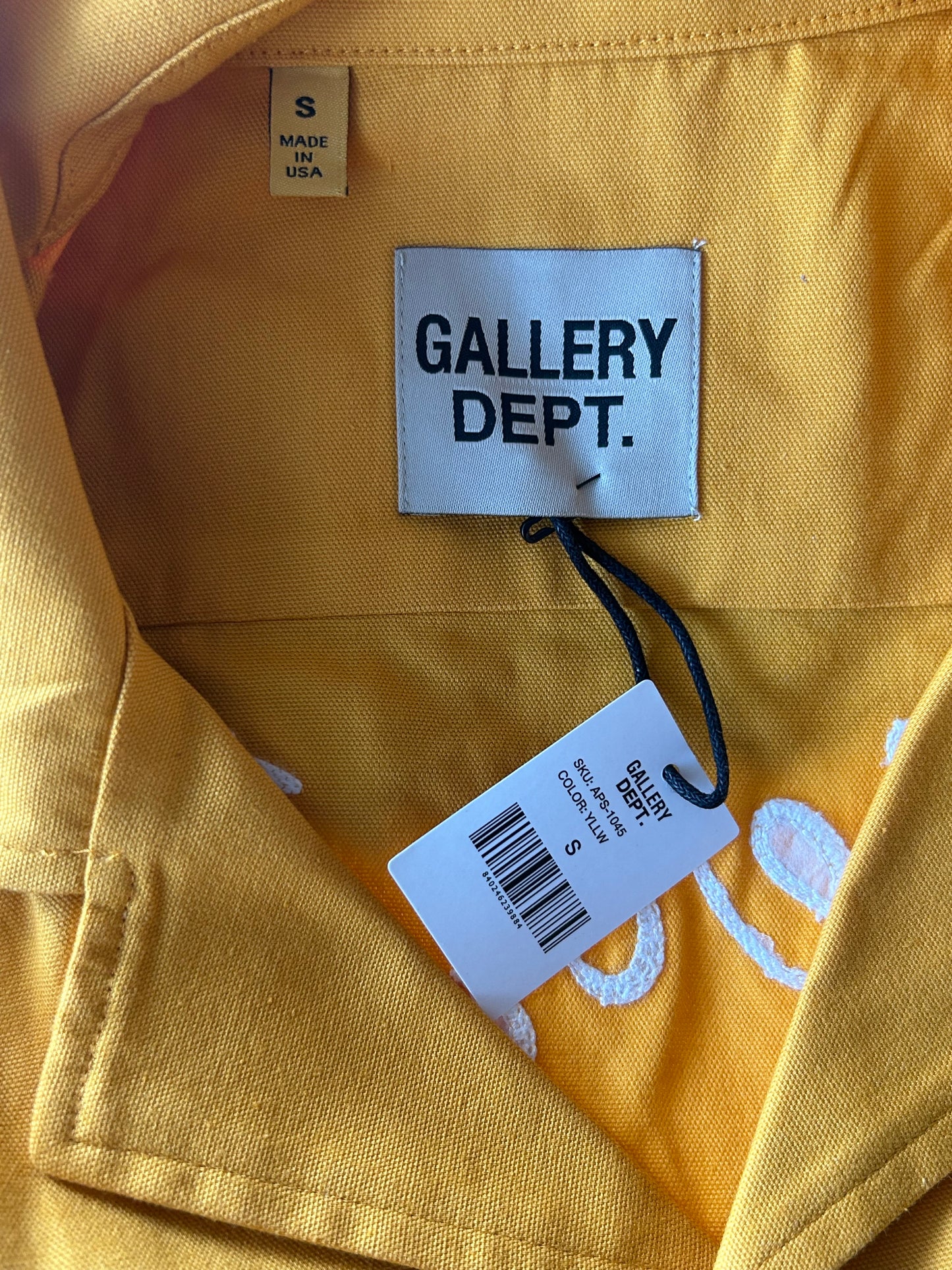 Gallery Dept Yellow Atelier Parker Short Sleeve Button Up Shirt