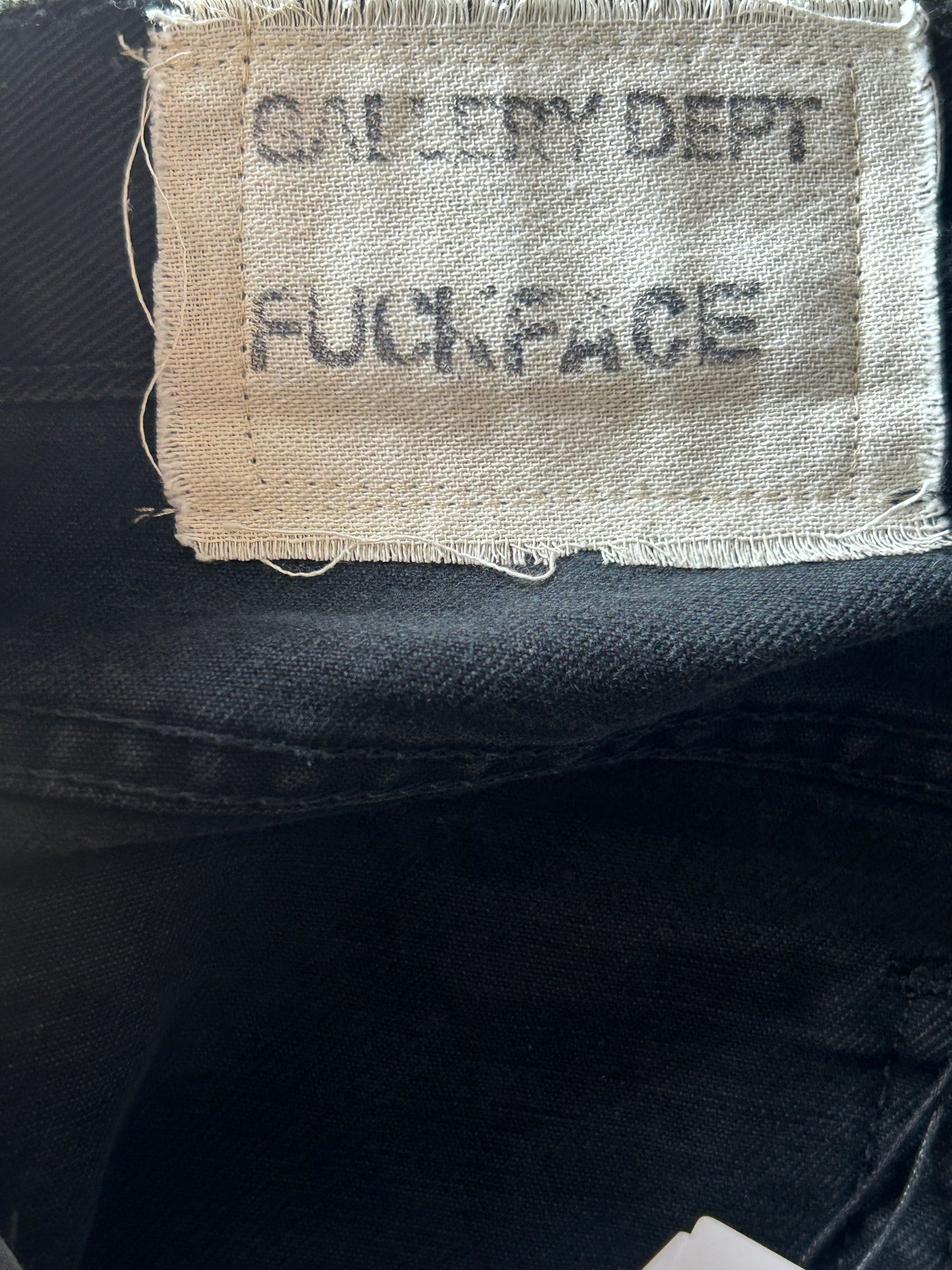 Gallery Dept Black F**k Face Distressed Jeans