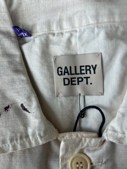 Gallery Dept Beige EP Paint Splatter Chore Jacket